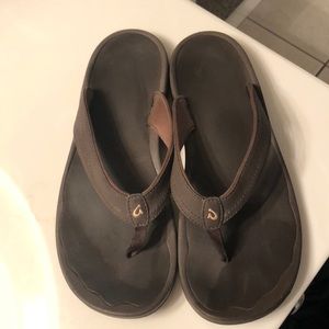 OluKai sandals, size 10, brown